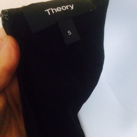 Theory Black Satin “Emory” Textured Tunic Small - Picture 7 of 7